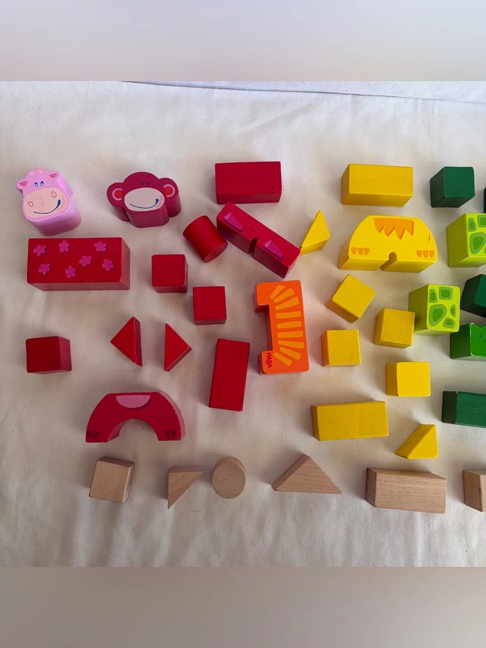 Miscellaneous mixed Colorful Wooden Building and Animal Blocks